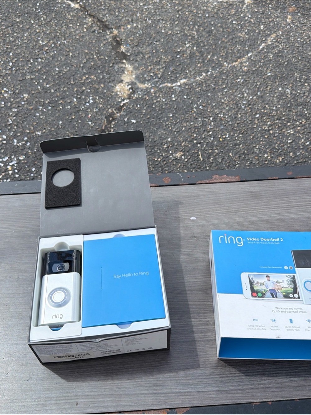 Ring Video Doorbell 2 1080p HD Video Motion Activated Alerts, Open box
